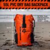 55L DRY BAG ORANGE DIMENSIONS